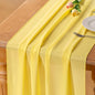 Yellow Chiffon Table Runner Summer Boho Wedding Birthday Party Decor | 10ft by Socomi
