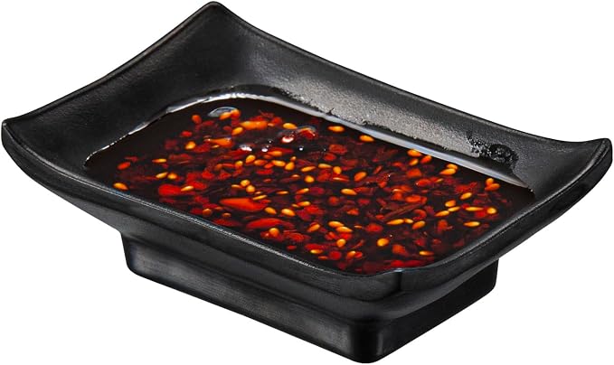 Restaurantware Voga 1 Ounce Soy Sauce Dishes 10 Rectangle Dipping Bowls by Restaurantware