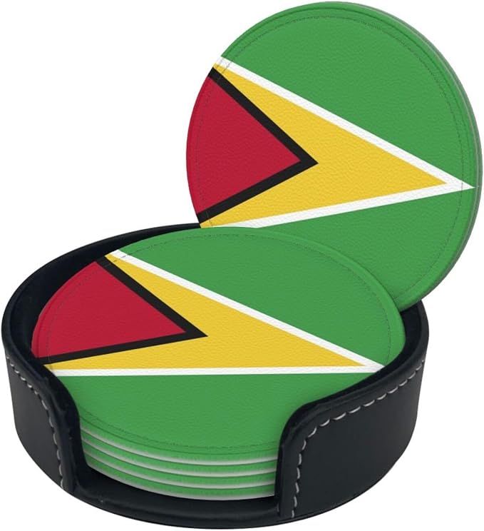 Guyana Flag Coasters for Drinks - Image 2