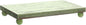 Amyhill Wood Pedestal Stand Kitchen Soap Tray Farmhouse Wooden Riser Stand for Kitchen Bathroom Counter Table Decor Plant Candle Vases Display (12 x 7 Inch,Green)