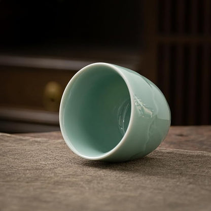 TEANAGOO Ceramic Japanese Tea Cups Set of 4pcs, 5.4oz/160ml Elegant Ceramic - Image 7