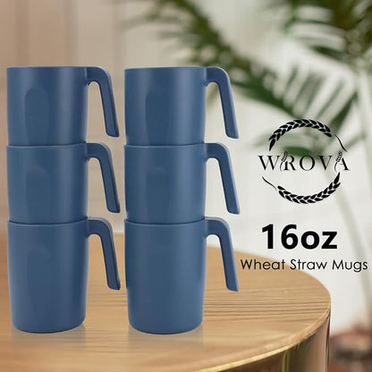 Wrova 16oz Wheat Straw Cups - Image 5