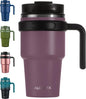 20 oz Insulated Travel Coffee Mug Tumbler by ALOUFEA
