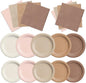 CMUSKO Boho Baby Shower Decorations-150Pcs Gradient Brown Plates and Napkins by CMUSKO