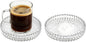 Round Modern Clear Coasters Set of 2, Glass Cup Coaster Modern Crystal Coasters by Unknown