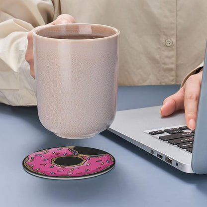 6 Pcs Funny Food Donut Leather Coasters - Image 7