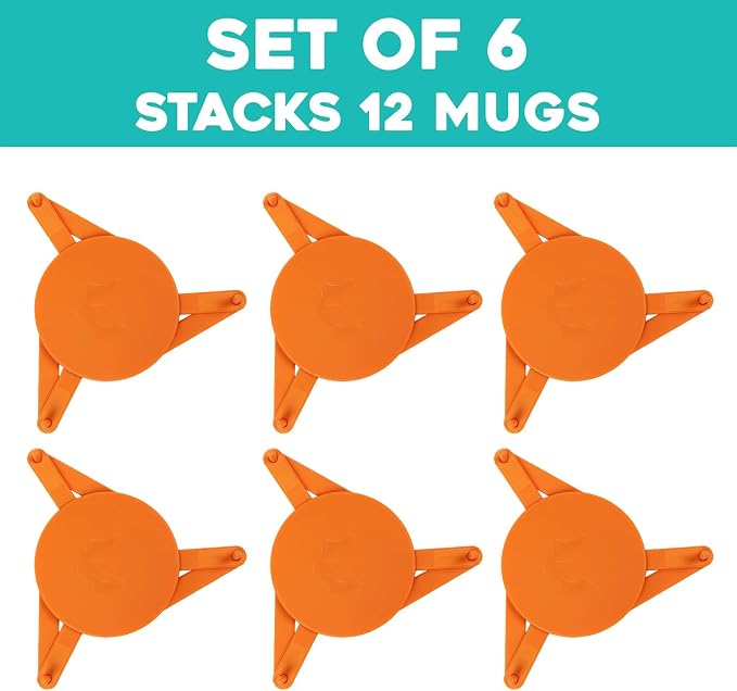 Mug Stackers for Kitchen Cabinets, Coffee Cup Stacker 6-Pack, Individual - Image 6