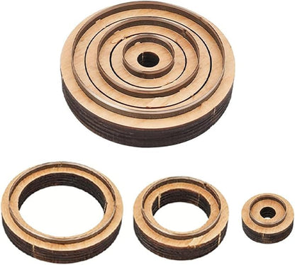 3-Piece Round Leather Cutting Die Set, Precision Cutting by XILEWHZF