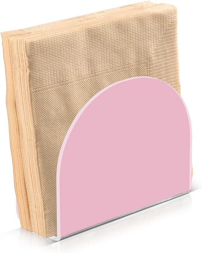 YETTASBIN Pink Napkin Holder for Table, Acrylic Upright Non Slip Tabletop by Unknown