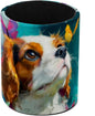 Leather Pen Holder for Desk, Beagle Butterfly Pencil Cup Pen Organizer Makeup by Unknown