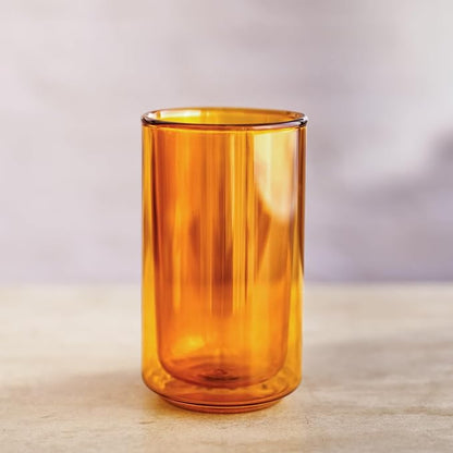 Terra Kaffe Marigold Forte 12 oz Double-Walled Coffee Glass – Borosilicate - Image 3