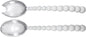 MARIPOSA WHITE PEARLED SALAD SERVERS | WHITE | BRILLANTE | TABLEWARE | SALAD by Unknown