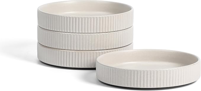 Stone Lain Haven Modern Stoneware 4 Piece Pasta Bowl Sets, Dish Set by Unknown