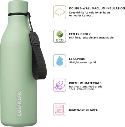 BJPKPK 25oz Insulated Water Bottle, Stainless Steel Bottle - Image 2
