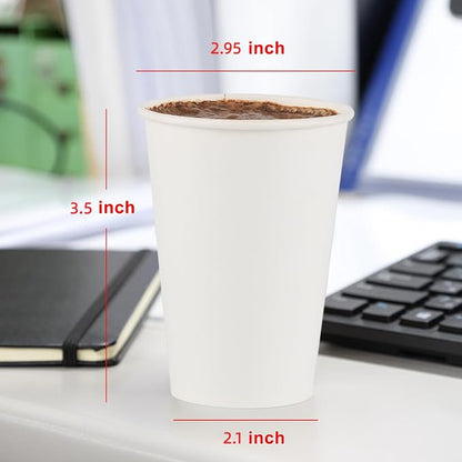 Paper Cups 8 Oz, 120 Pack Paper Coffee Cups 8 Oz, Disposable Cups - Image 7
