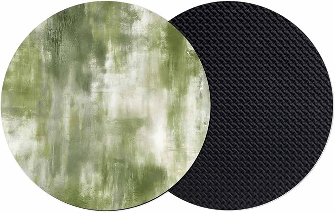 Sage Green Coasters Set of 2, Absorbent Coasters by Unknown