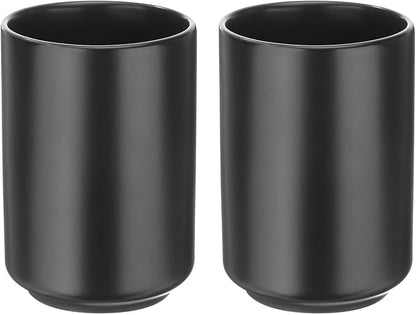 HARFINGTON 2pcs Japanese Ceramic Tea Cups 8oz / 240ml Simple Solid Color No by HARFINGTON