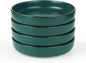 famiware Mercury Pasta Bowls Set of 4, 33 oz Large Salad Bowls, Dark Green | by Famiware