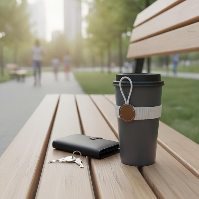 Adjustable PU Leather Cup Carrier Strap - Image 2