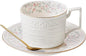 Country Roses Porcelain Tea Cup and Saucer Set by Unknown