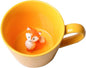 DIHOclub Fox Ceramic Cup Hidden 3D Animal Inside Mug, Cute Cartoon Handmade by DIHOclub