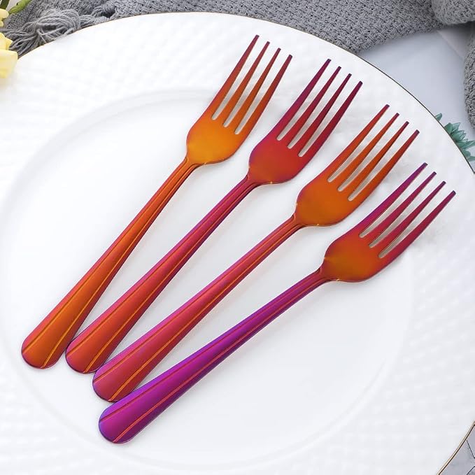 12 Pieces Dinner Fork, Stainless Steel Silverware Forks, 7.1 Inches Metal Fork - Image 3