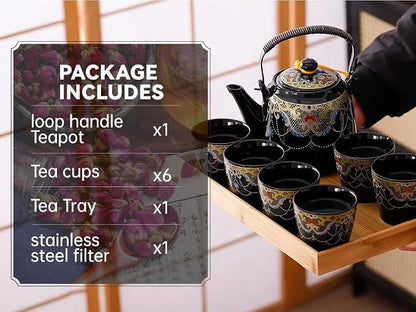 Japanese Tea Set for Adults, Japanese Teapot Set - Image 5
