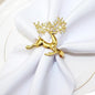 [New Napkin Rings Set of 8 Gold Set of 8 Napkin Rings Christmas, Holidays, Thanksgiving (Deer-3)