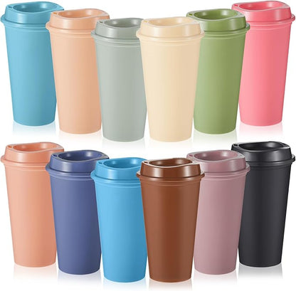 FillTouch 12 Pcs 16 oz Reusable Coffee Cups by FillTouch