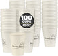 Disposable Coffee Cups, To Go Paper Hot Cups, Rise and Shine Design by SMYGOODS