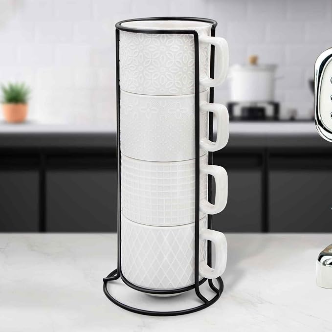 Stackable Coffee Mug Set of 4 - Image 2