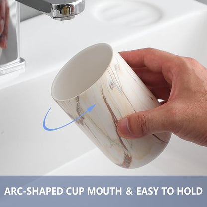 Brown Marble Toothbrush Holder - Image 3