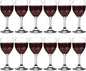Vikko 11.5 Oz Wine Glasses Set of 12, Stemmed Wine Glasses for Red and White Wine, Thick and Durable Wine Glasses, Copas De Vino, Small Wine Glasses with Stem