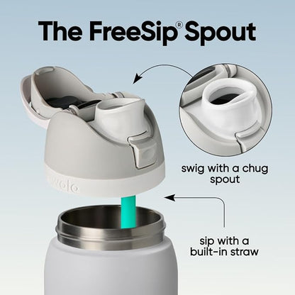 Owala FreeSip Stainless Steel Water Bottle 40 oz Iced Breeze - Image 2