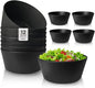 Teivio 12-Piece Wheat Straw Bowls Sets, Plastic Kitchen 22oz Cereal Bowls Set by Teivio