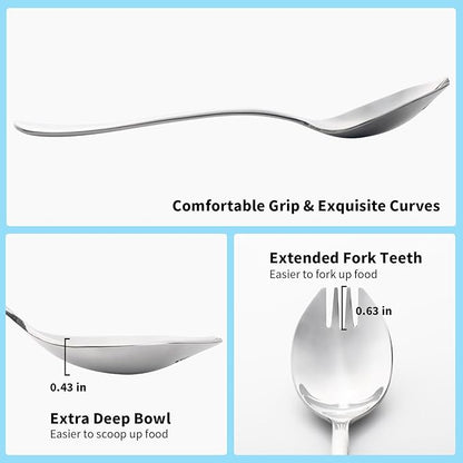 Alata Sporks, 7.4 Inches Long Handle Salad Forks - Image 6