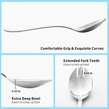 Alata Sporks, 7.4 Inches Long Handle Salad Forks - Image 6