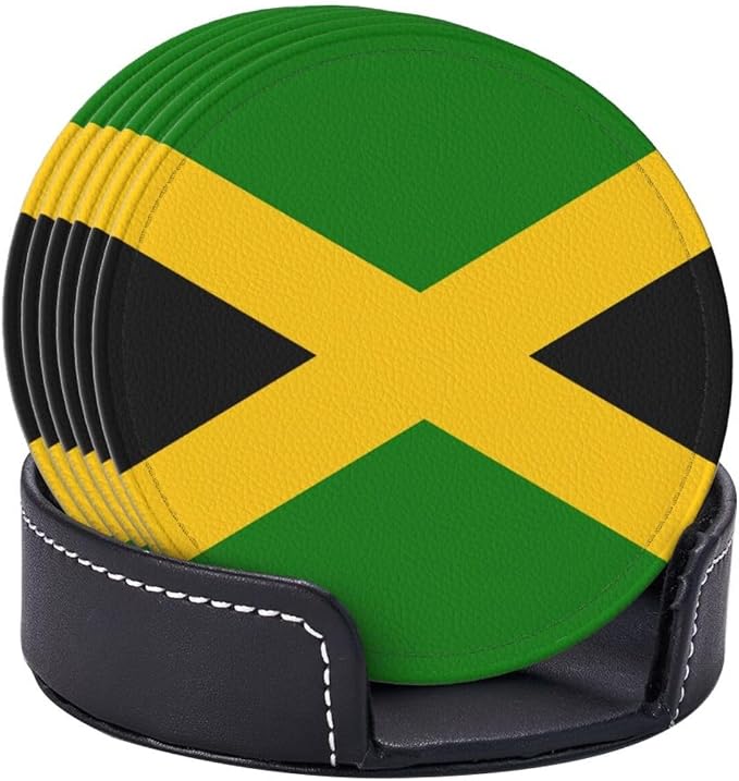 Jamaican Flag Coasters for Drinks - Image 8