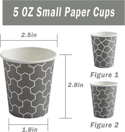 300 Pack 5oz Bathroom Paper Cups, Disposable Dixie Small Cups | Leak-Proof - Image 2