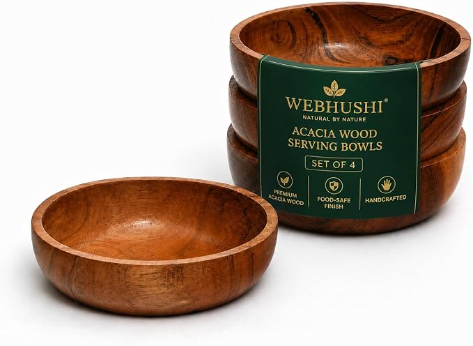 Acacia Wood Bowls by WEBHUSHI