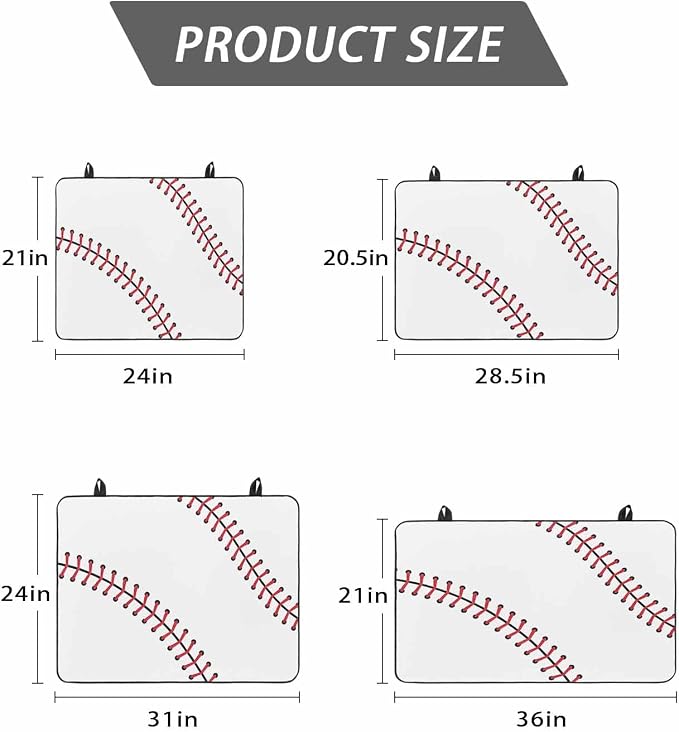 American Baseball Sports Induction Cooktop Protector Mat, Glass Top Stove Cover - Image 5