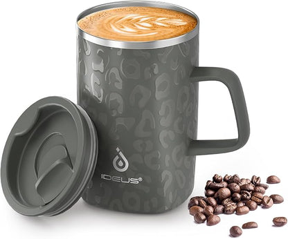 Ideus 16 oz Insulated Stainless Steel Coffee Mug by IDEUS
