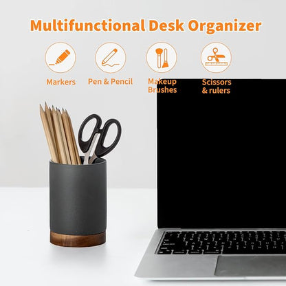 Ceramic Pen Holder for Desk, Pencil Cup, | Organizer and Makeup Brush Holder - Image 4
