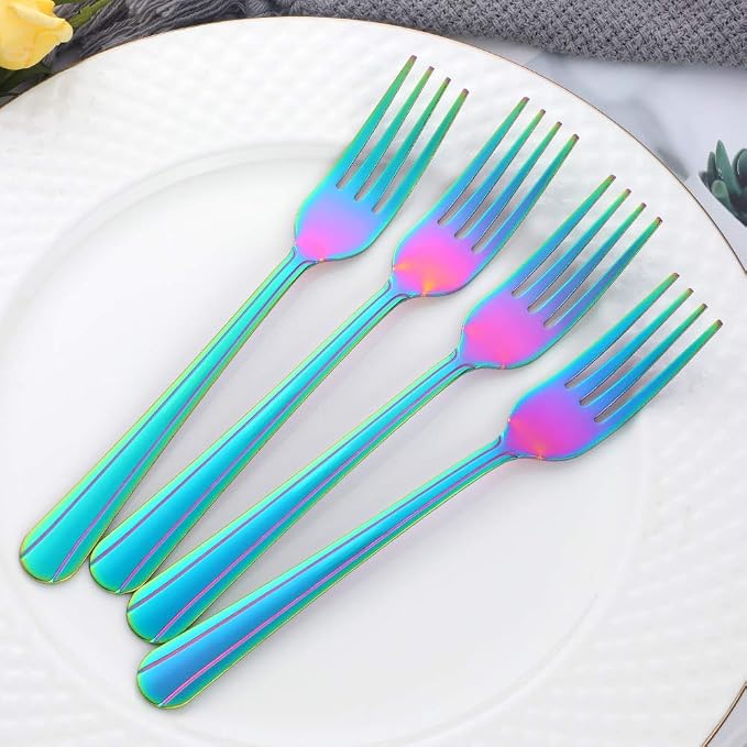 12 Pieces Dinner Fork, Stainless Steel Silverware Forks, 7.1 Inches Metal Fork - Image 3