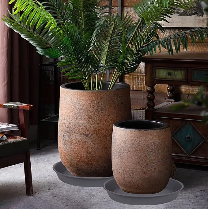 4 Pack of 16 17 inch Plant Saucer, 2.3" Depth, Heavy Duty Deep Plant Trays - Image 7