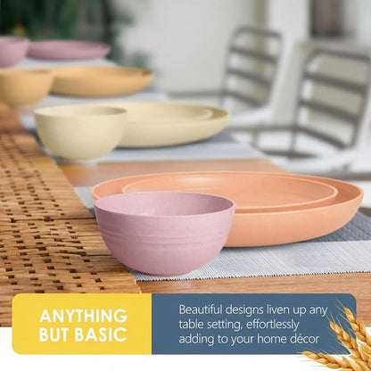 Teivio 32-Piece Plates and Bowls Sets - Image 4