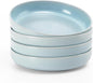 famiware Milkyway 33 oz Pasta Bowls Set of 4, Light Blue | Double Reactive Glaze by Famiware