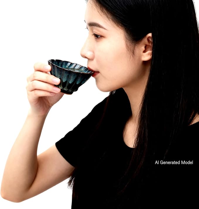 Jianzhan Tea Cup, 4 oz Chinese Small Ceramic Cup - Image 5