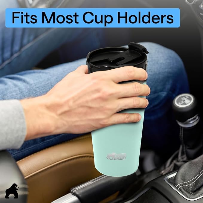 GORILLA GRIP 304 Stainless Steel Double Insulated Travel Coffee Mug, Leakproof - Image 9
