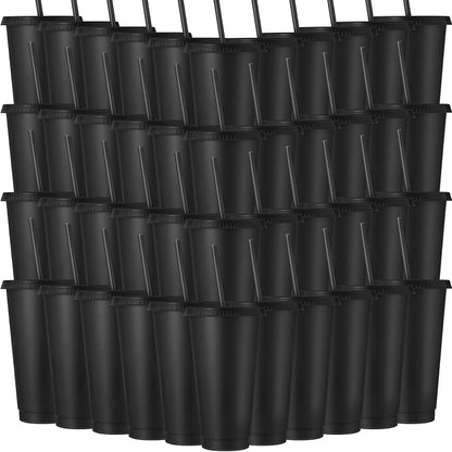 Honeydak 150 Pack Tumbler with Straw and Lid Bulk Cups by Honeydak